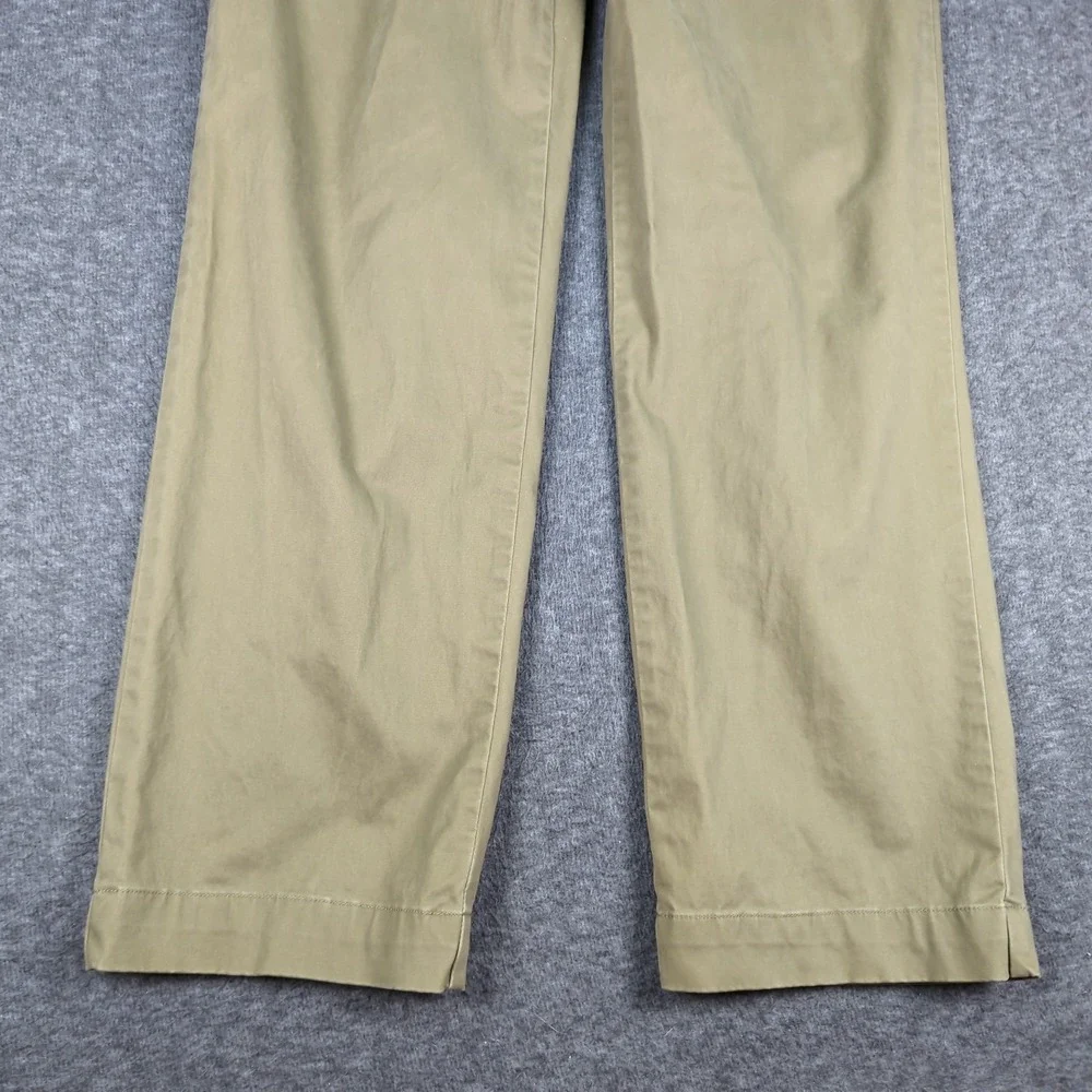 Polo Ralph Lauren Pants Mens 34x32 Khaki Green Casual‎ Preppy Flat Front Office